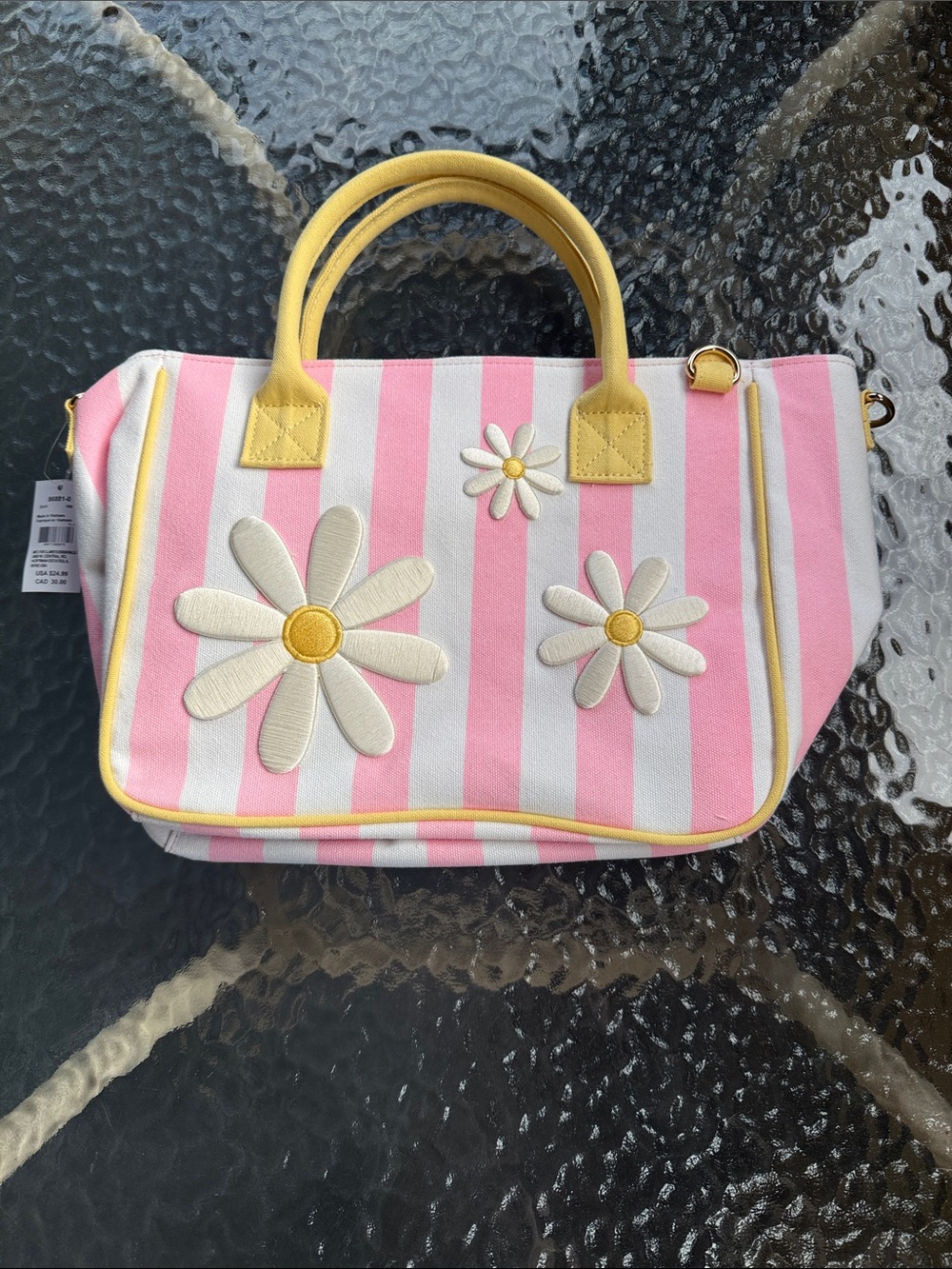 Claire’s boutique flower tote bag
